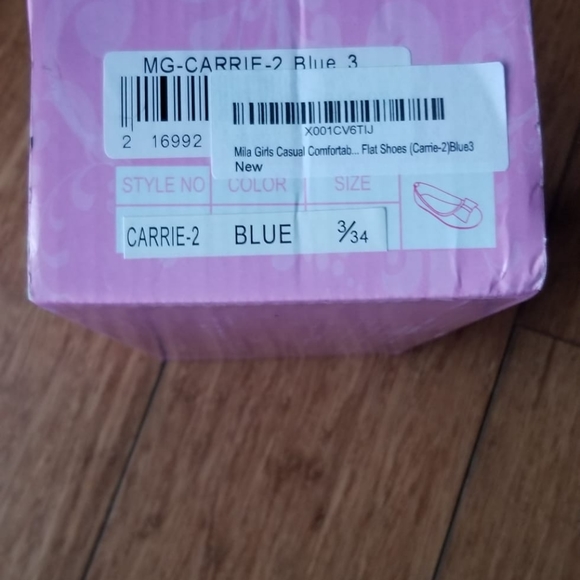 Blue shoes for girls for special occasion - Picture 5 of 5